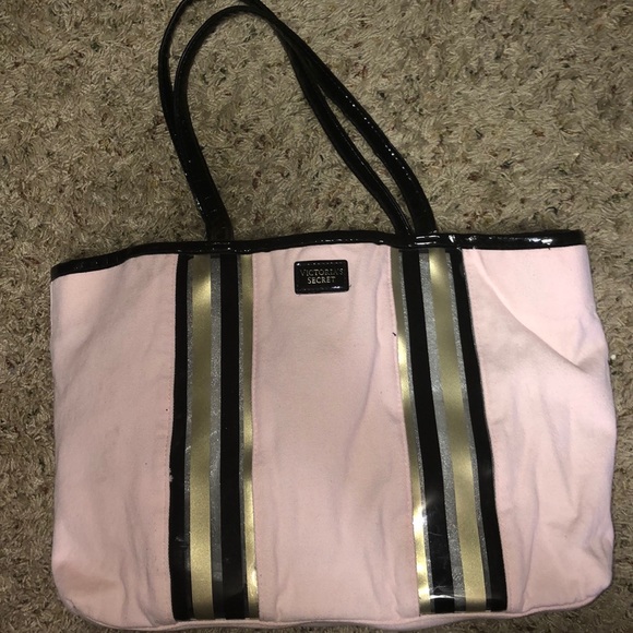 VICTORIA SECRET Tote bag w/Patent leather handles - Picture 1 of 11